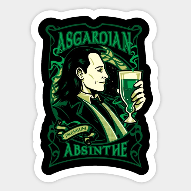 Asgardian Absinthe Sticker by WinterArtwork